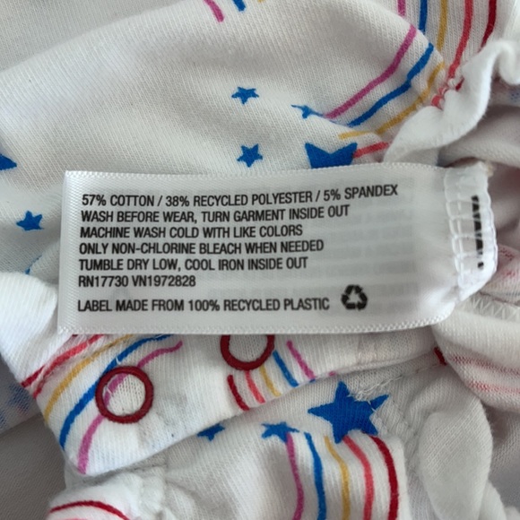 Cat & Jack Baby Girl Rainbow Snap-Up Romper 0-3M - Picture 6 of 6